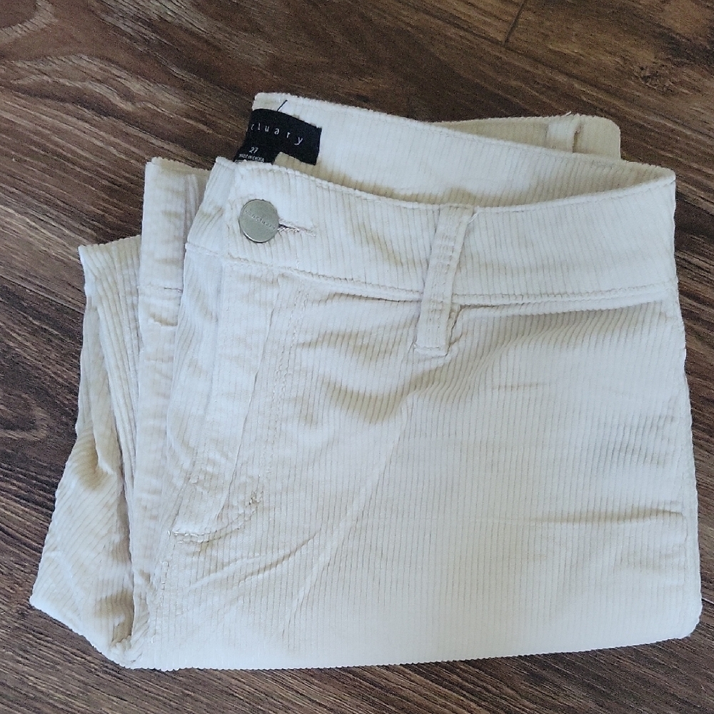 Sanctuary Ivory Corduroy Trousers